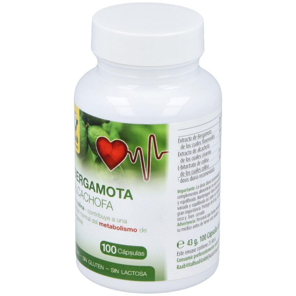 Raab Vitalfood Bergamota-Alcachofa 100Caps