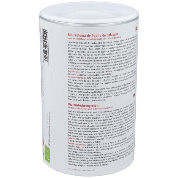 Raab Vitalfood Proteina De Pepita Calabaza Bio 500G