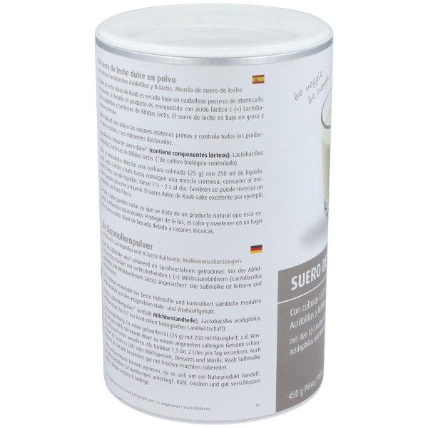 Raab Vitalfood Suero De Leche Dulce Natural Polvo 450G