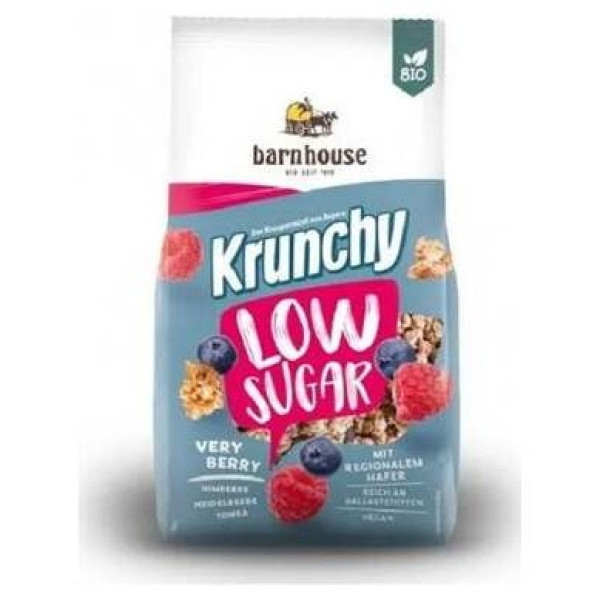 Barnhouse Muesli Krunchy Baja Azucar Frutos Rojos 375G