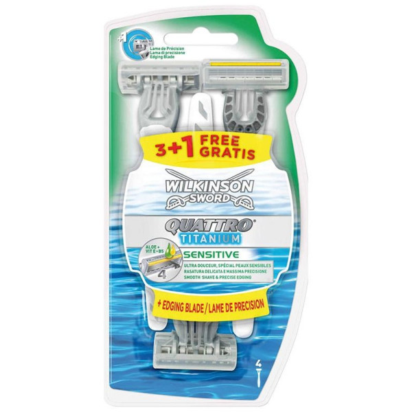 Quattro Titanium Sensitive Maquinilla Desechable 3 + 1 U