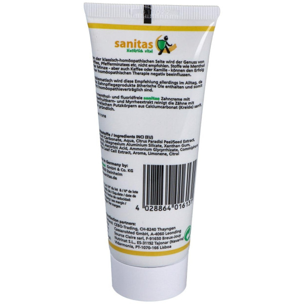 Sanitas Pasta De Dientes Citridental Active 75Ml