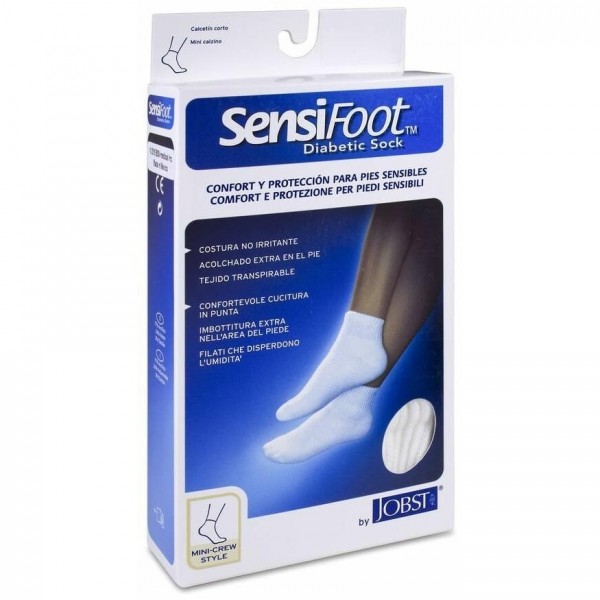 Sensifoot Calcetines Cortos Pie Diabético Compresión Normal Talla Xl, 2 Uds
