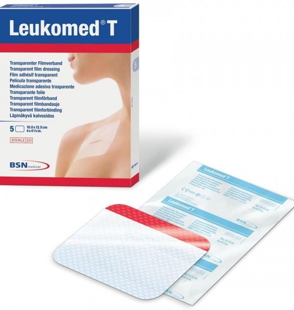 Leukomed T - Aposito Esteril Adh (5 Unidades 14 Cm X 11 Cm)