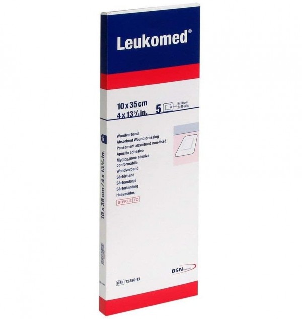 Leukomed - Aposito Esteril Adh (5 Unidades 35 Cm X 10 Cm)