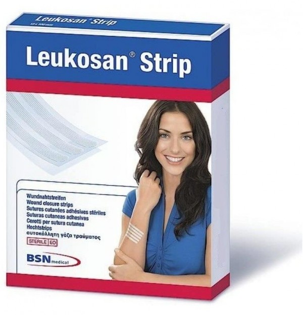 Leukosan Strip - Sutura Cutanea Esteril (Tira 100 Mm  X 6 Mm 20 Tiras)