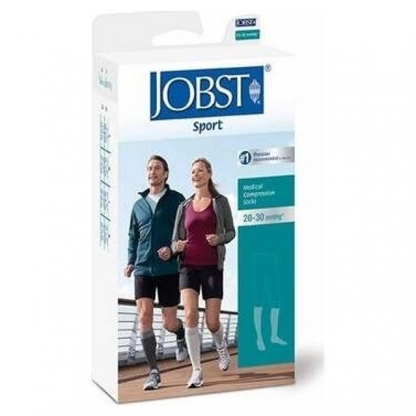 Jobst Sport Ccl2 Calcetín Blancoo Gris Talla Xl 1 Par