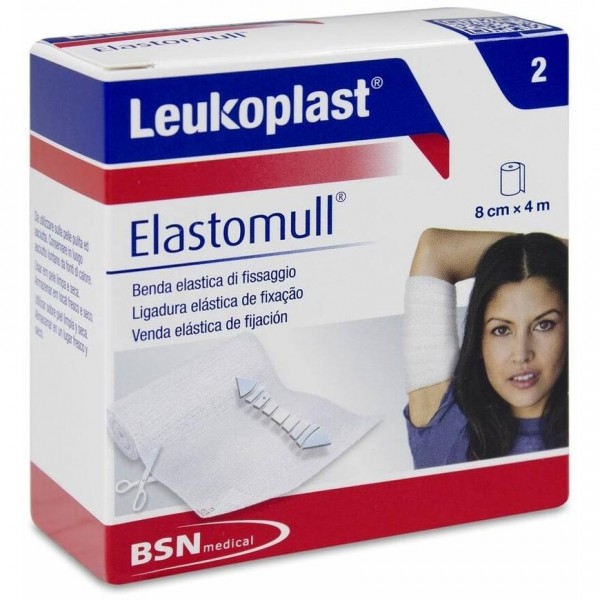 Leukoplast Elastomull 8Cm X 4 M, 1 Ud