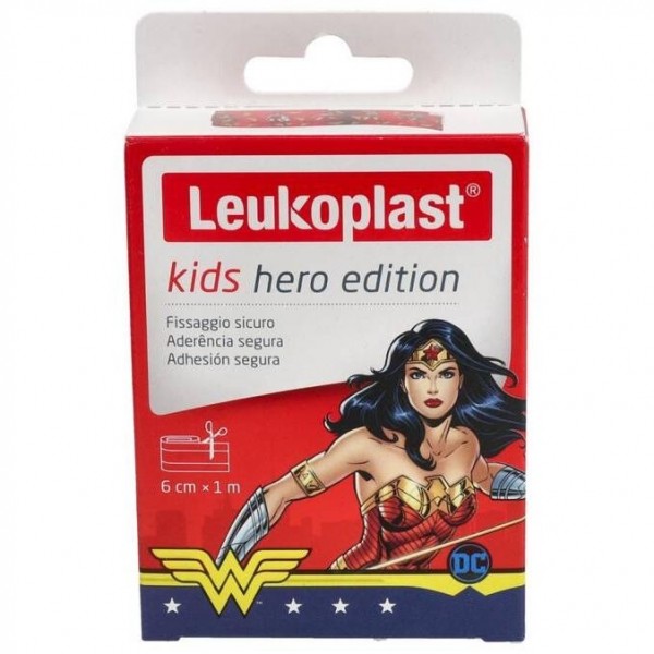 Leukoplast Kids Hero Mujer Maravilla 6Cmx1M