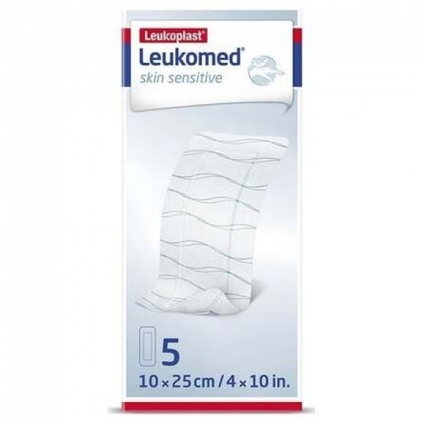 Leukomed T Plus Skin Sensitive Apósitos 10Cmx25Cm 5U
