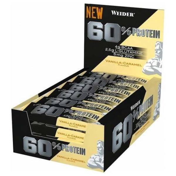 Weider Protein 60% Barritas Cookie-Crema 24Ud.