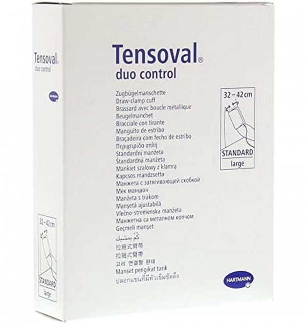 Tensoval Duo Control Ii Manguito - Tensiometro Estandard (1 Unidad Talla Grande Contorno 32 - 42 Cm)