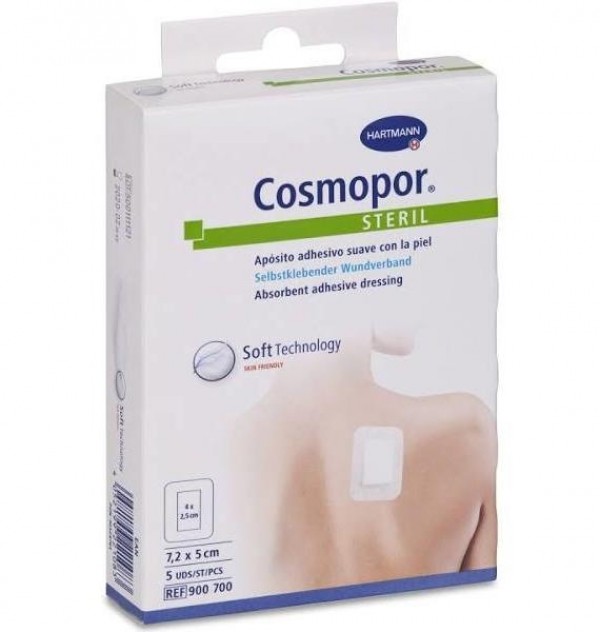 Cosmopor Steril - Aposito Esteril (5 Unidades 7,2 Cm X 5 Cm)
