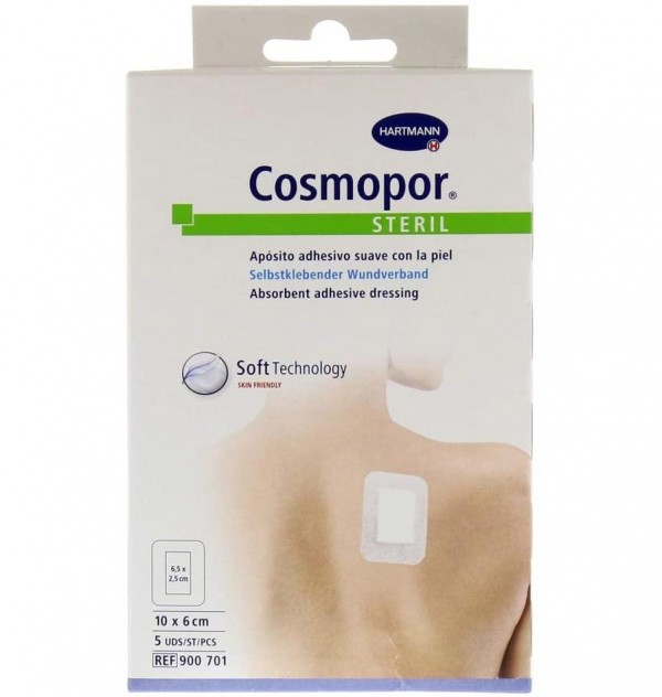 Cosmopor Steril - Aposito Esteril (5 Unidades 10 Cm X 6 Cm)