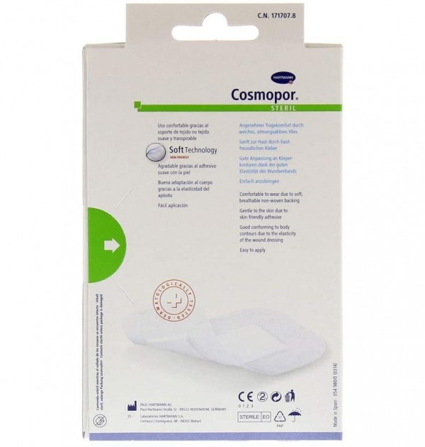 Cosmopor Steril - Aposito Esteril (5 Unidades 10 Cm X 6 Cm)