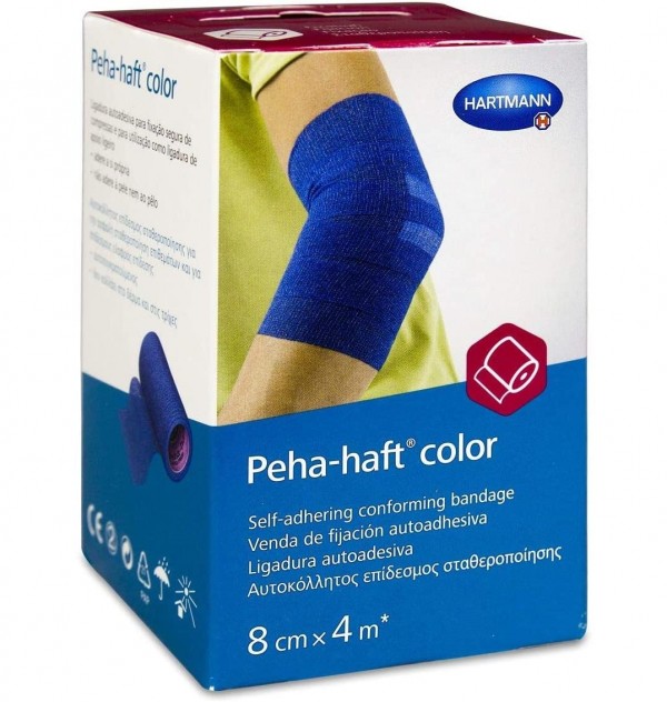 Venda Autoadh Articulaciones - Peha-Haft (1 Unidad 4 M X 8 Cm Color Azul)