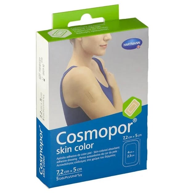 Cosmopor Skin Color - Aposito Esteril (5 Unidades 7,2 Cm X 5 Cm)