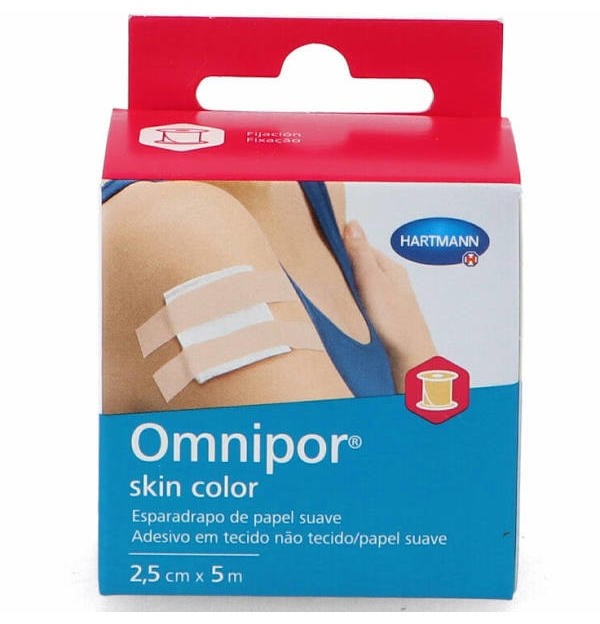 Esparadrapo Hipoalergico - Omnipor Skin Color (1 Unidad 5 M X 2,5 Cm)