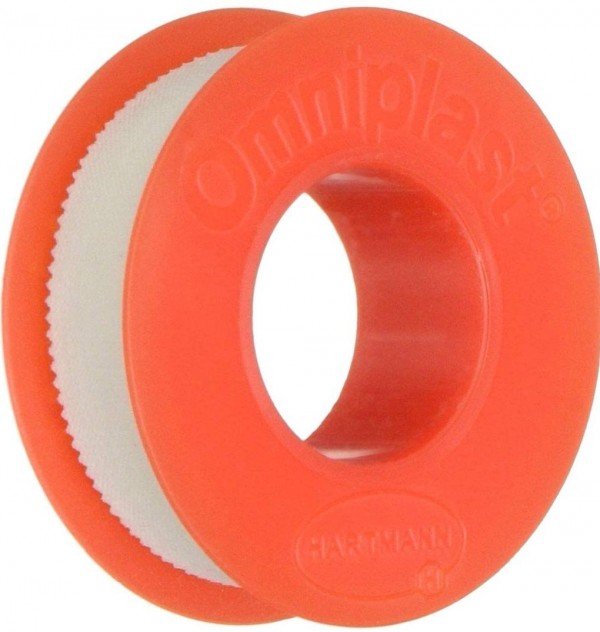 Esparadrapo Hipoalergico - Omniplast Tejido Resistente (1 Unidad 5 M X 1,25 Cm Color Blanco)