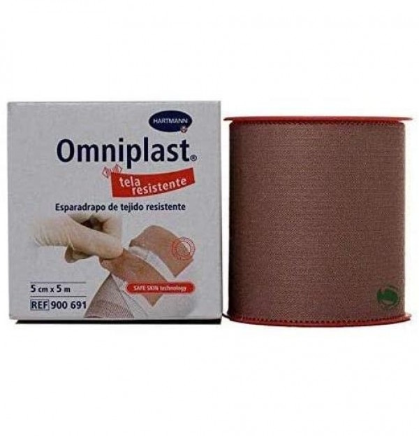 Esparadrapo Hipoalergico - Omniplast Tejido Resistente (1 Unidad 5 M X 5 Cm)