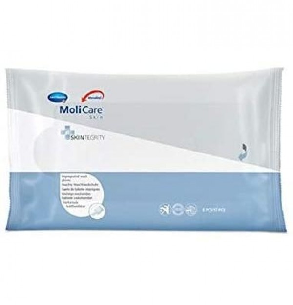 Menalind Professional Manopla Humeda Enjabonada (8 Manoplas)