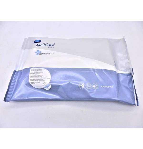 Menalind Professional Manopla Humeda Enjabonada (8 Manoplas)
