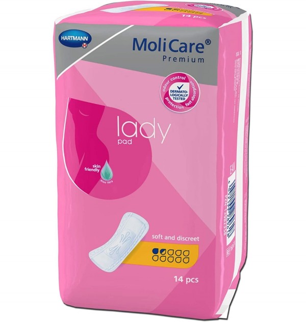 Absorbente Incontinencia Orina Ligera - Molicare Premium Lady Pad (1,5 Gotas)
