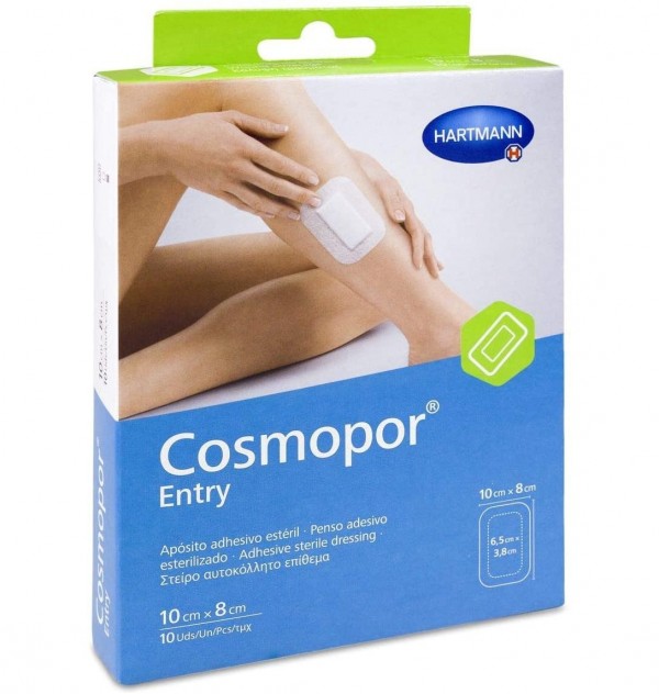 Cosmopor Entry - Aposito Esteril (10 Unidades 10 Cm X 8 Cm)