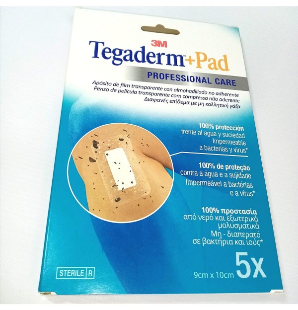 Tegaderm Pad Apósito Estéril 5 Unidades, 10 cm x 9 cm. - 3M