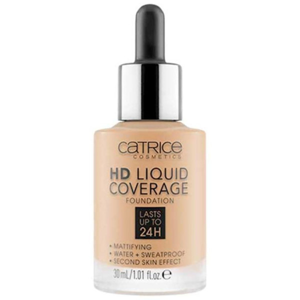 Hd Liquid Coverage Foundation Lasts Up To 24H 032-Nude Beige 30 Ml