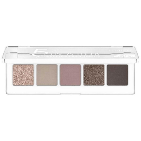 5 In A Box Mini Eyeshadow Palette 020-Soft Rose Look