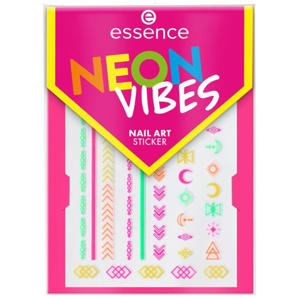 Essence Neon Vibes Nail Stickers In Neon Colours 1Ud