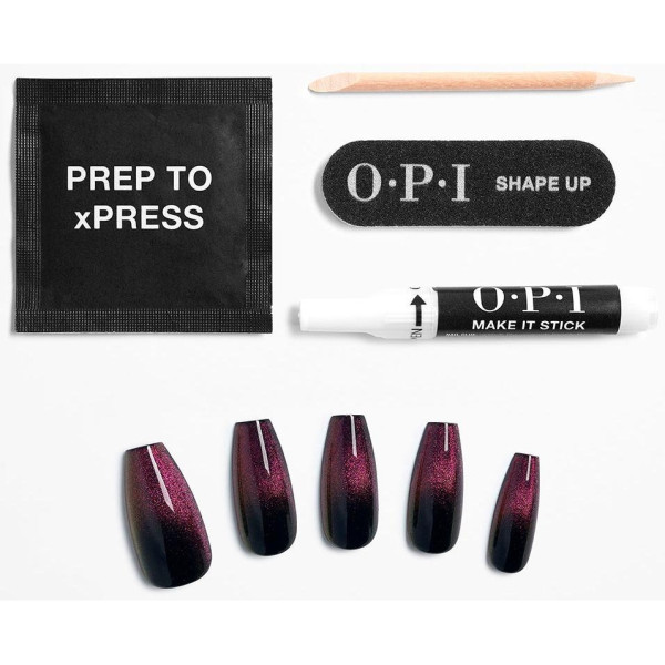 Opi Xpress/On Uñas Artificiales Nail Art Swipe Night 30 U