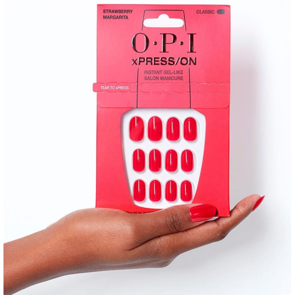 Opi Xpress/On Uñas Artificiales Tonos Icónicos Strawberry Margarita 30 U