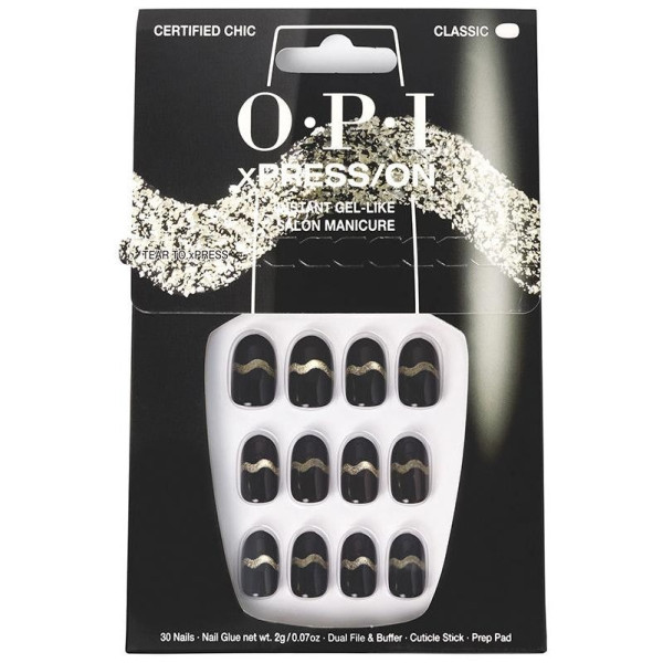 Opi Xpress/On Uñas Artificiales Nail Art Certified Chic 30 U