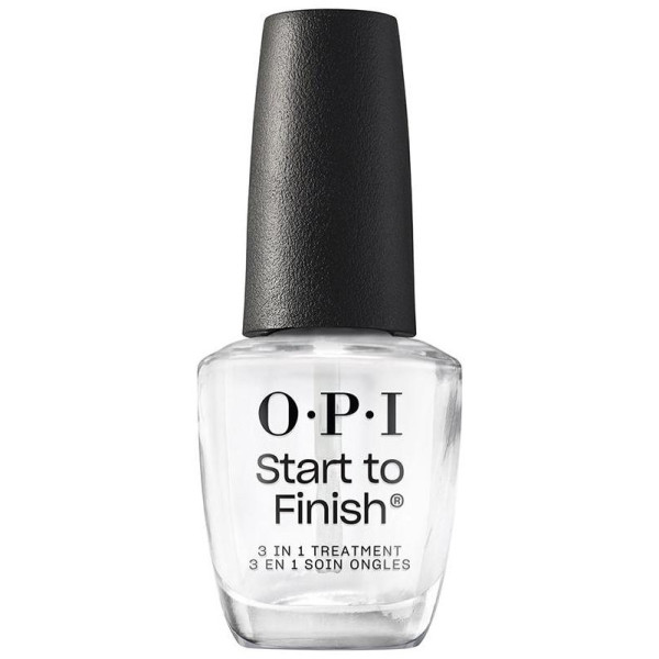 Start To Finish 3 En 1 Tratamiento Base, Top Coat Y Fortalecedor 15 Ml