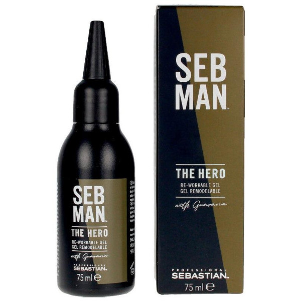 Sebman The Hero Gel Remoldeable Fijación Y Brillo 75 Ml 2