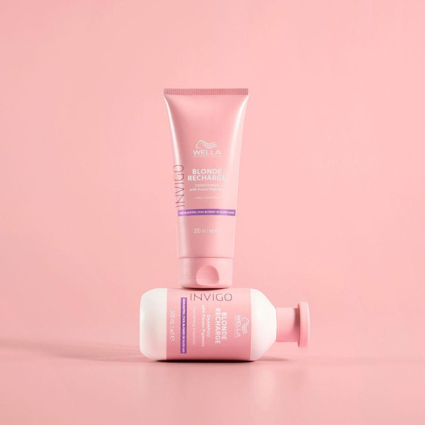 Invigo Blonde Recharge Conditioner Highlighted Cool Blonde Or Silver Hair 200 Ml
