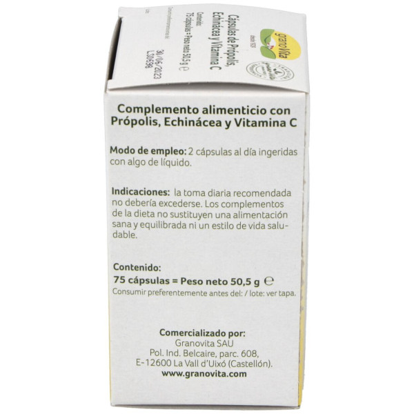 Granovita Capsulas Resfriado 75 Cap 250 Mg
