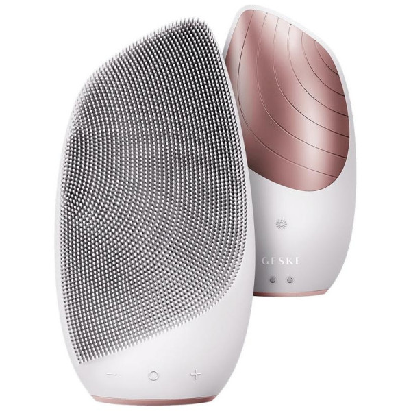 Geske Sonic Thermo Facial Brush 6 In 1 White Rose Gold 1Ud