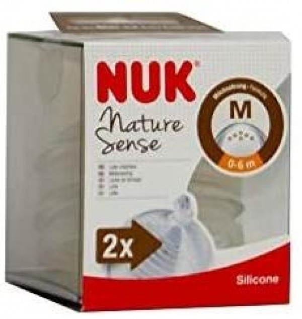 Tetina Silicona Anticolico - Nuk Nature Sense (1 M 2 Tetinas)