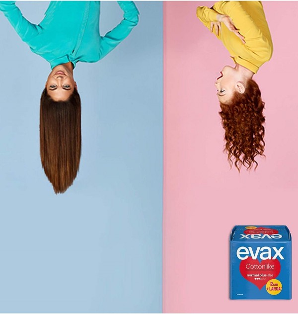 Compresas Higienicas Femeninas - Evax Cottonlike (Normal Plus Alas 28 Compresas)