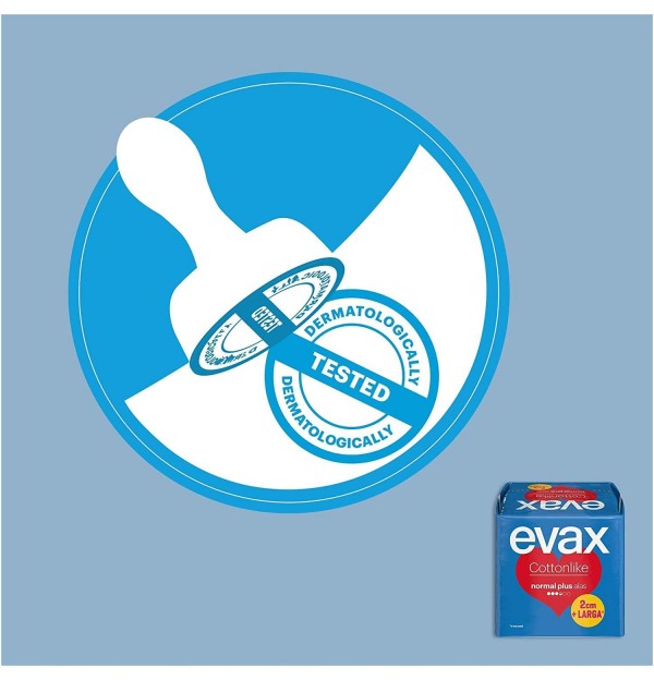 Compresas Higienicas Femeninas - Evax Cottonlike (Normal Plus Alas 28 Compresas)