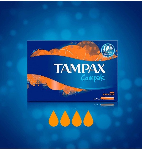 Tampax Compak Tampon 100%Algodon (Super Plus 18U)