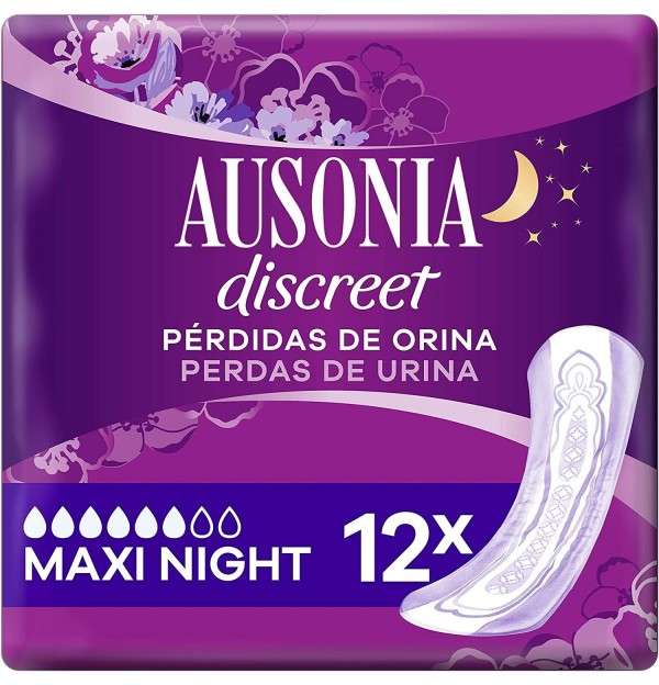 Ausonia Discreet Maxi Day & Night - Maxi (12 Unidades)