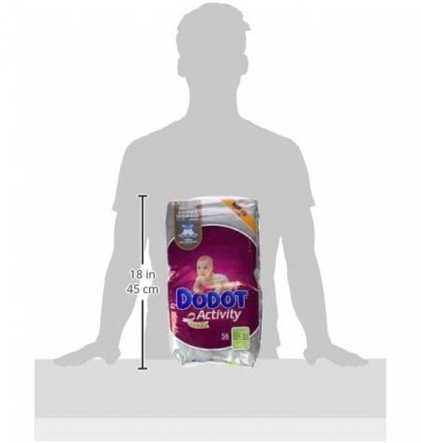 Pañal Infantil Dodot Plus Activity T3 6-10 Kg, 56 ud. - Samforlab