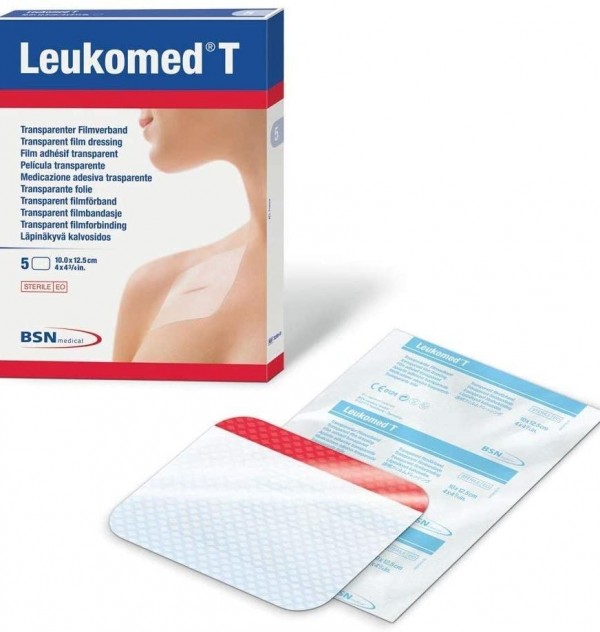 Leukomed T - Aposito Esteril Adh (5 Unidades 10 Cm X 8 Cm)