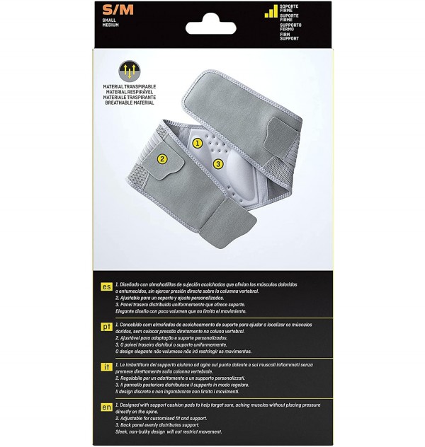 Faja Lumbar Futuro Estabilizadora, Talla S/M. - 3M