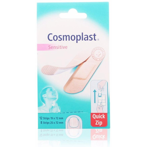 Cosmoplast Apósitos Sensitive Quick-Zip 20 U