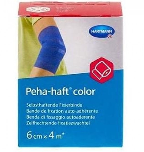 Venda Autoadh Articulaciones - Peha-Haft (1 Unidad 4 M X 6 Cm Color Azul)